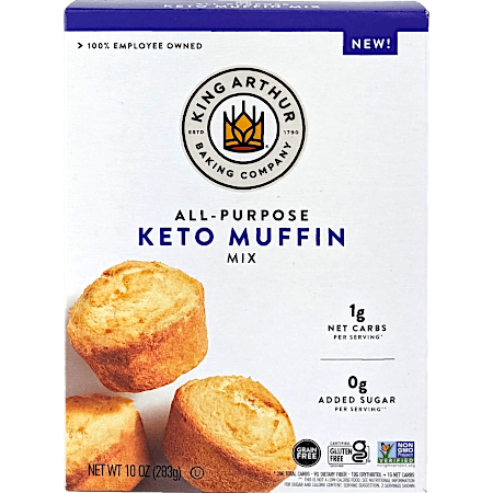  King Arthur Baking Keto Cake Mix, Chocolate, 2g Net