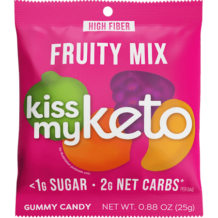 Kiss My Keto Gummy Candy Sour Bears 0.88 oz - 8 Bags, 0.88 oz/ 8