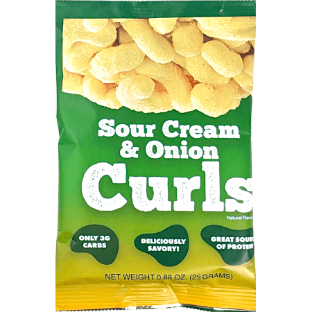 Delicious Sour Cream & Onion Protein Curls