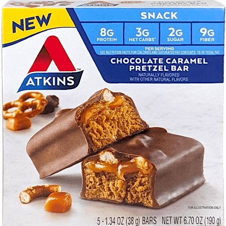 atkins caramel chocolate peanut nougat bar