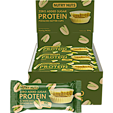 Protein Pistachio Butter Cups - White Chocolate