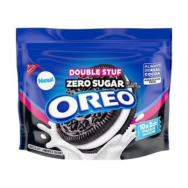 Nabisco Zero Sugar Oreo - Double Stuffed Cookies 10pk