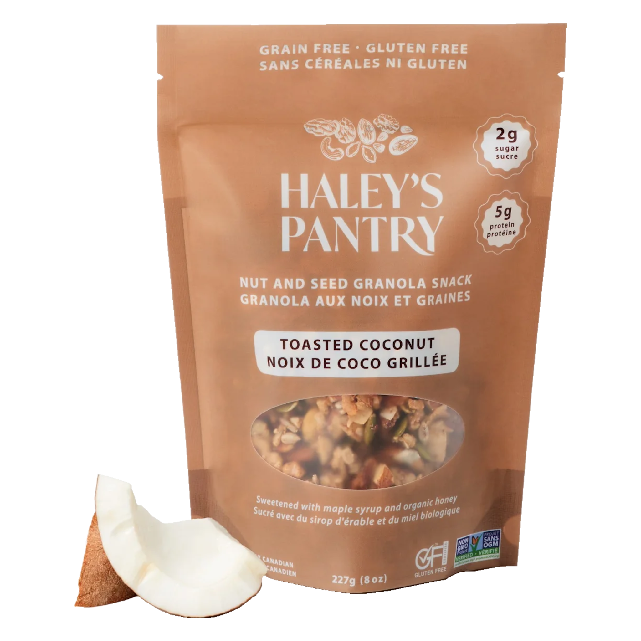 Haley's Pantry Grain-free Granola Snack - Toasted Coconut